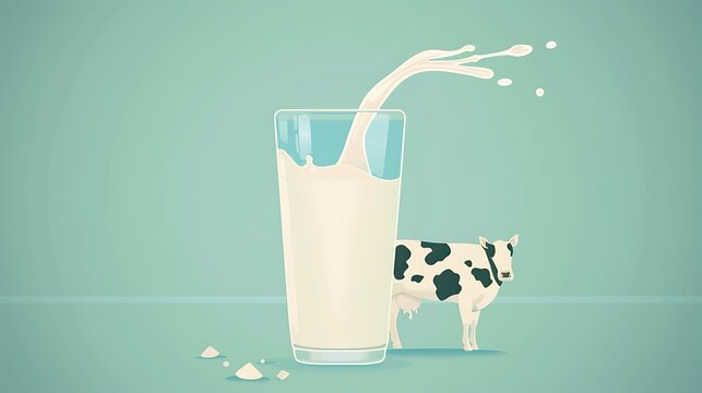 Design an infographic that showcases the numerous health benefits of milk, including its nutritional content like calcium, vitamin D, and protein, using engaging visuals and text that make the