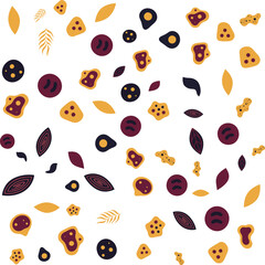 Abstract Doodle Shapes Pattern