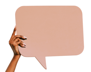 Speech bubble png sticker, transparent background