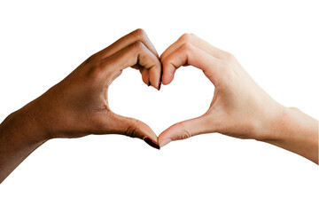 Fototapeta premium Diverse love png sticker, transparent background