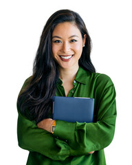 Asian businesswoman png sticker, transparent background