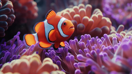 Clown fish don't live on coral reefs.
