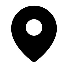 Map pin png filled icon, for social media app