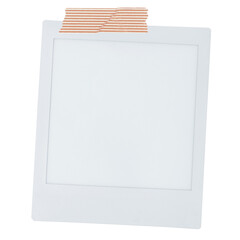 Instant photo png frame sticker, washi tape, transparent background