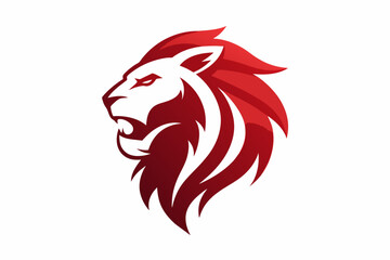 lion-roar logo vector art illustration 