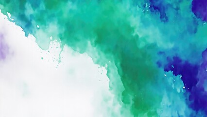 Obraz premium Abstract watercolor paint background by Maroon color blue and green with liquid fluid texture for background