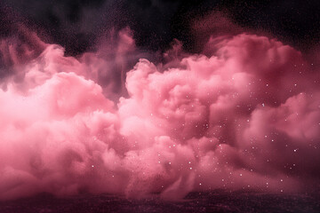 Pink cloud on a white background. Pink smoke on white background. Pink smoke background.