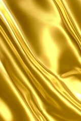 Luxurious Abstract Gold Accent Shiny Silk Foil Metal Material Texture Background