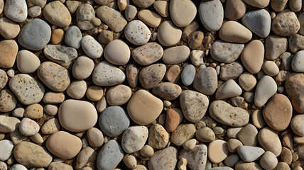 Naklejka premium Attractive backdrop of extreme closeup of stones and gravels in wallpaper style 