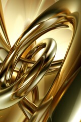 Luxurious Abstract Gold Accent Shiny Silk Foil Metal Material Texture Background