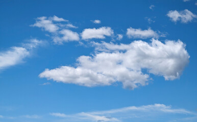 青空　空　雲　背景素材