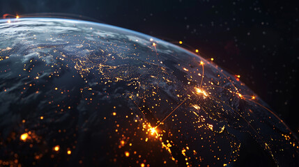 Obraz premium Planet earth in space. 