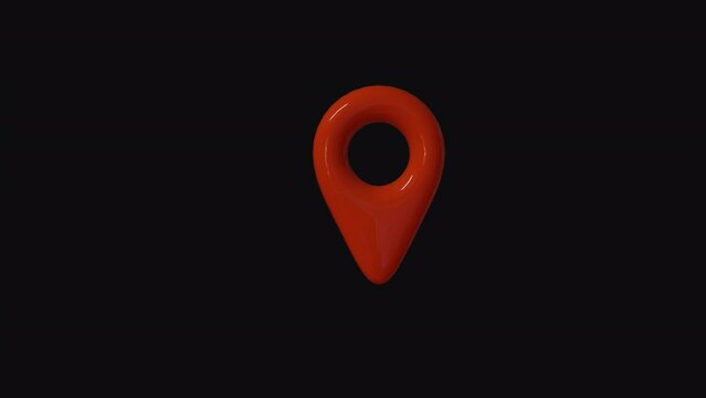 red map pointer