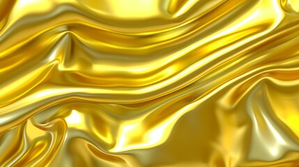 Luxurious Abstract Gold Accent Shiny Silk Foil Metal Material Texture Background