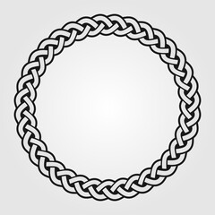 Obraz premium Celtic Style Round frame isolated. Vector illustration