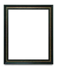 Black picture frame transparent png