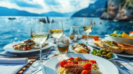 Fototapeta premium table set for dinner
