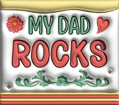 My Dad Rocks 20oz Inflated Tumbler Warp