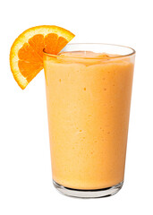 Fresh and healthy orange smoothie transparent png