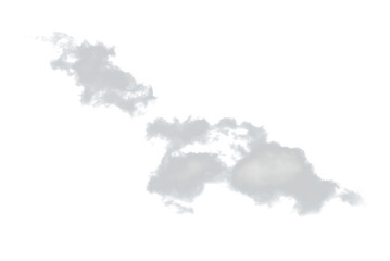 Obraz premium isolated clouds on a PNG background. Textures and backgrounds of nature.