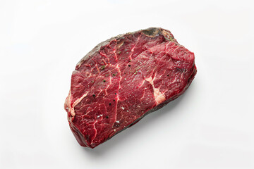 Fototapeta premium a piece of steak on a white surface