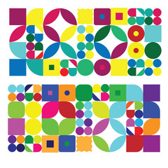 set of abstract backgrounds