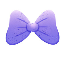 Purple bow in Halloween