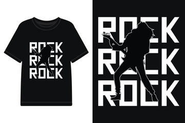 Rock music themed typography t shirt design, music lover t-shirt design, rock music t-shirt design, rock vibe t shirt design