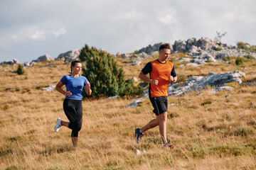 Mountain Bliss: Capturing the Joy of Morning Trail Running