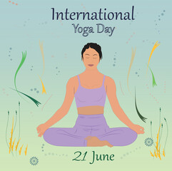 Yoga Illustrator Artwork