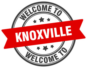 Welcome to Knoxville stamp. Knoxville round sign