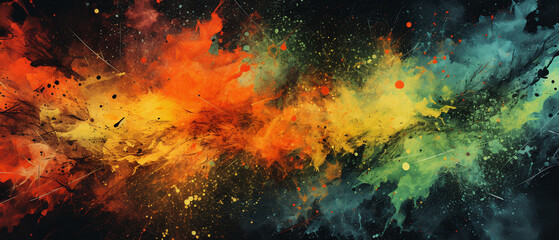 Splatter and Spray Textures with an Organic Feel Abstract Background