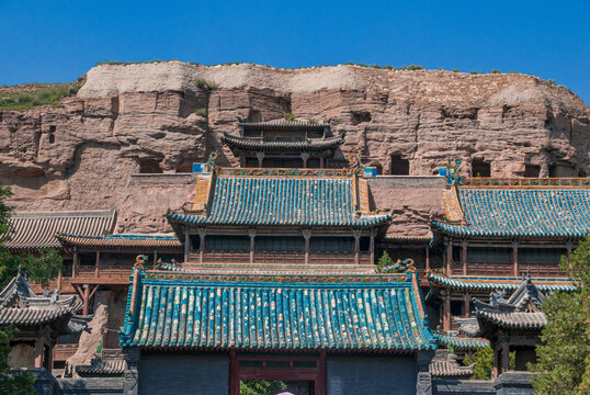 The Yungang Grottoes, ancient Buddhist temple grottoes, UNESCO World Heritage Site, Shanxi, China