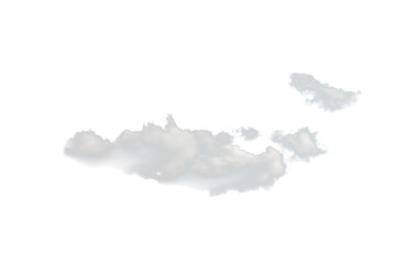 Obraz premium Clouds isolated on white background