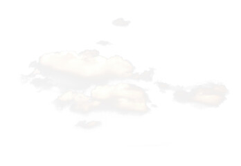 Clouds isolated on white background