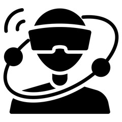 Perfect design icon of VR headset

