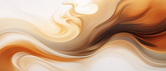 Swirling Coffee Creamer abstract background.