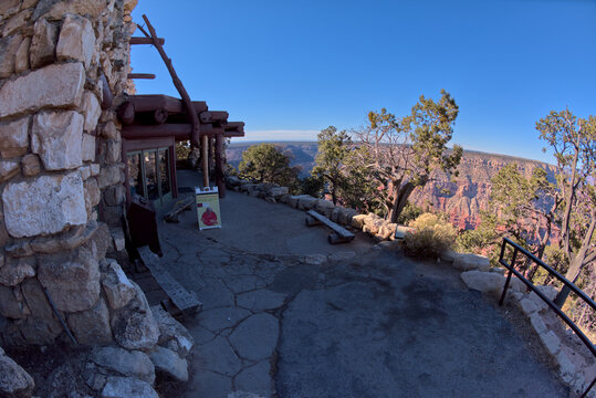 Historic Hermits Rest, built in 1914, owned by the National Park Service, Grand Canyon, Arizona, United States of America