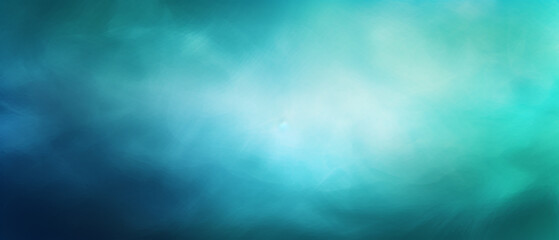 Fototapeta premium Teal blue green white blurred abstract gradient background.