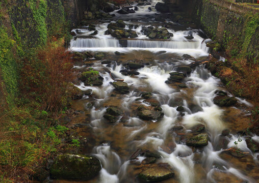 West Lyn River, Glen Lyn Gorge, Lynmouth, North Devon, England