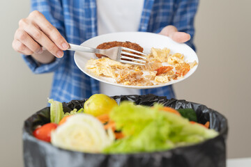 people put bio trash from food waste in domestic homes to compost bins to make fertilizer to reduce...