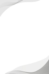 Gray curve frame template design element