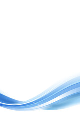 Blue curve frame template design element