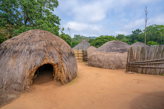 View of Mantenga Cultural Village a traditional Eswatini settlement, Malkerns, Eswatini