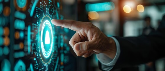 Closeup of a businessman