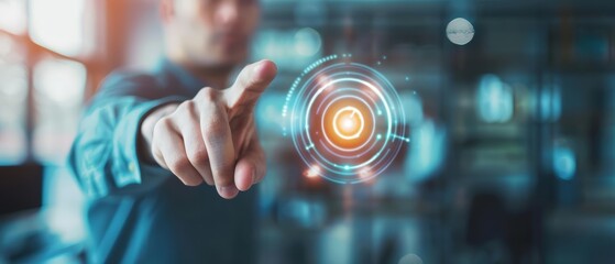 Closeup of a businessman