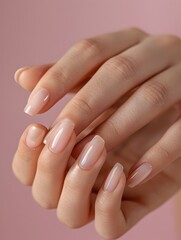Manicured Hands Showcase the Benefits of Proper Cuticle Care for Radiant,Healthy Nails