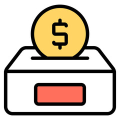 Creative design icon of funding

