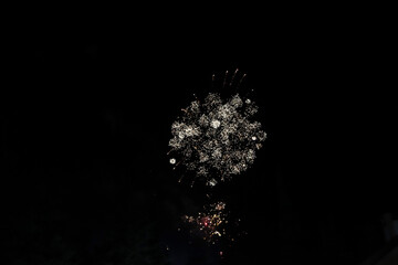 Color Firework in the night sky