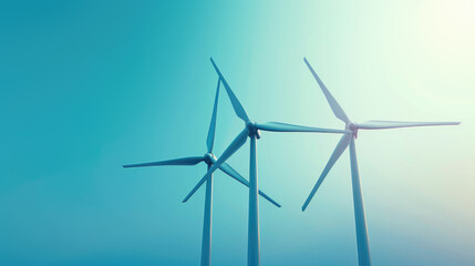 wind turbines. renewable and sustainable energy